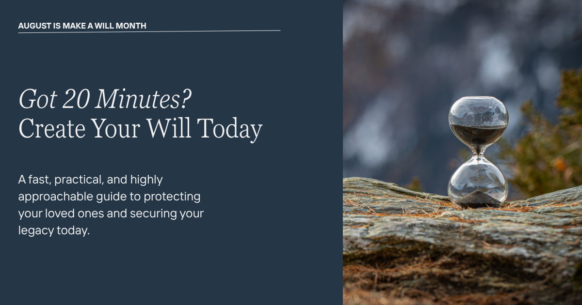 Got 20 Minutes? Create Your will!