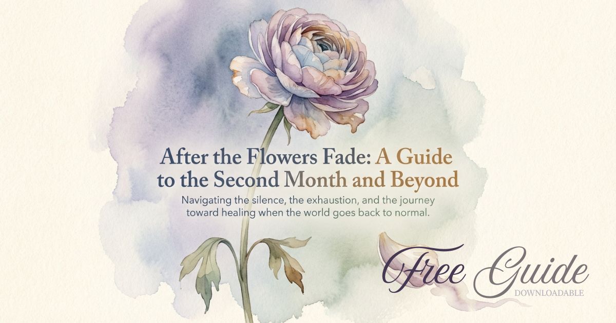 After the Flowers Fade: Navigating the Second Month of Grief