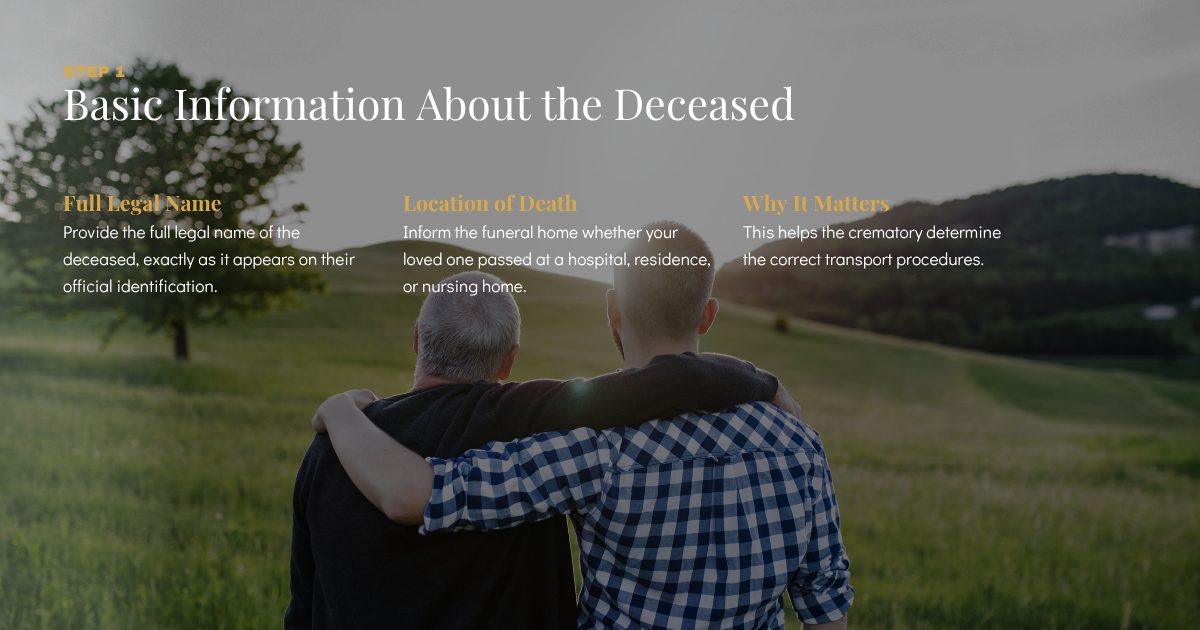 Informing the Crematory: Essential Information to Provide — image 2